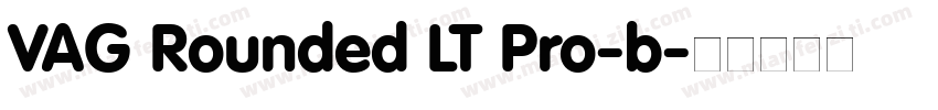 VAG Rounded LT Pro-b字体转换